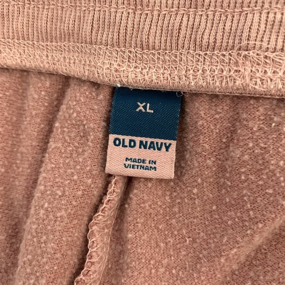 Old Navy Mid Rise Joggers Sweatpants Vintage Street Fleece Mauve Pink Size XL - Picture 5 of 8